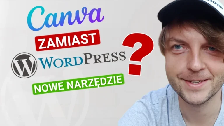 Strona internetowa w Canva – poradnik, wady i zalety. Canva vs. WordPress